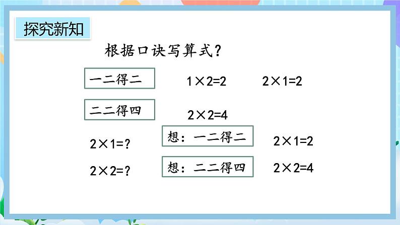 人教版数学二上 4.2.3《2、3的乘法口诀》课件+教案+课后练习06