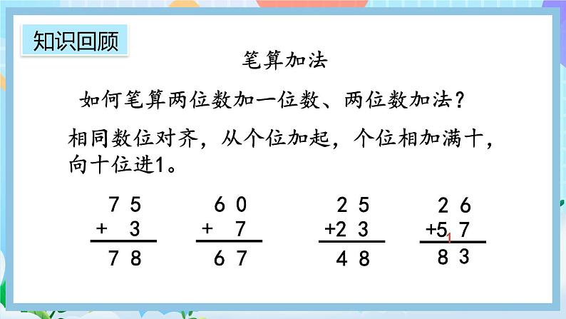 人教版数学二上 9.1《100以内的加减法》课件+教案+课后练习06