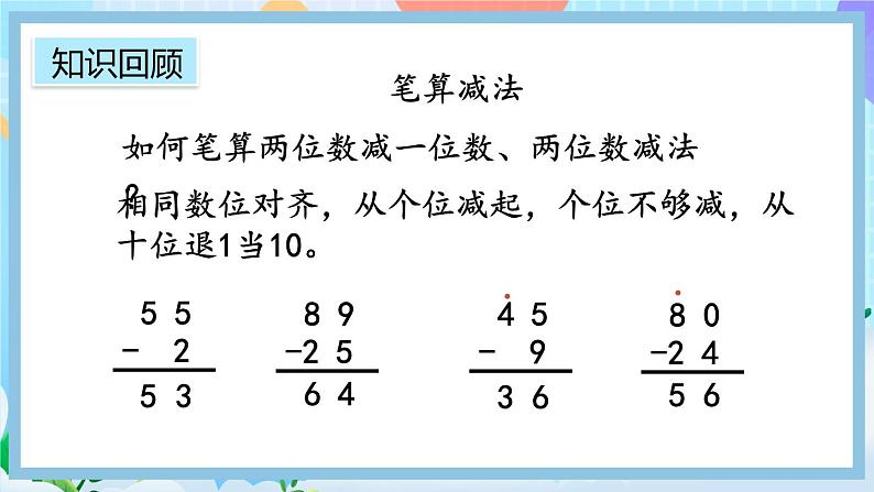 人教版数学二上 9.1《100以内的加减法》课件+教案+课后练习07