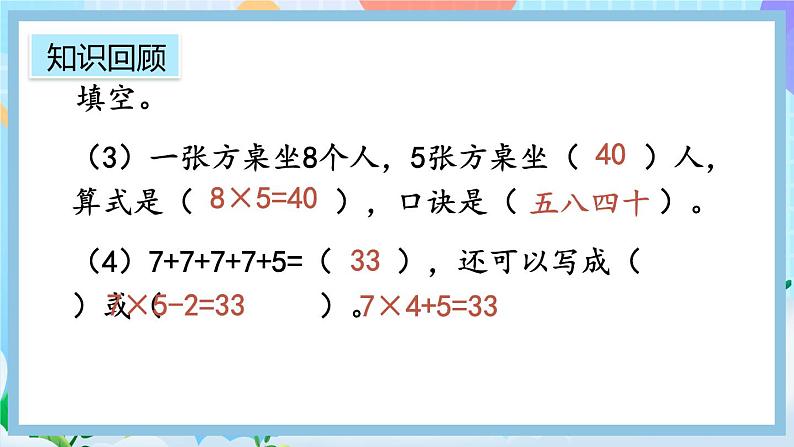 人教版数学二上 9.2《表内乘法》课件+教案+课后练习06