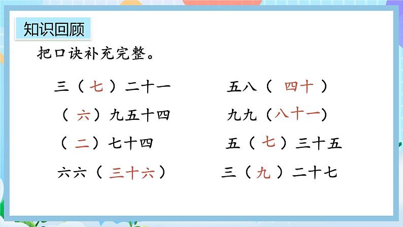 人教版数学二上 9.2《表内乘法》课件+教案+课后练习08