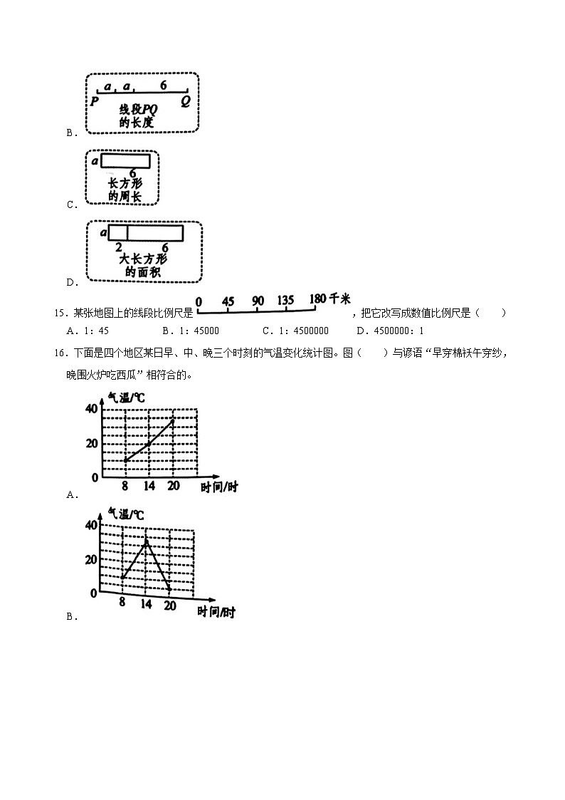 福建省莆田市涵江区2023-2024学年六年级下学期期末数学试题第3页