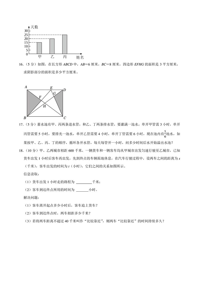 2024年四川省成都外国语学校小升初数学模拟试卷附答案解析第3页