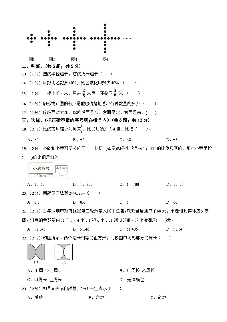 小升初模拟卷（试题）-2023-2024学年人教版数学六年级下册(12)第2页