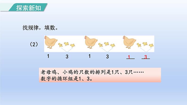 2024一年级数学下册第7单元找规律2图形和数字的排列规律课件（人教版）05