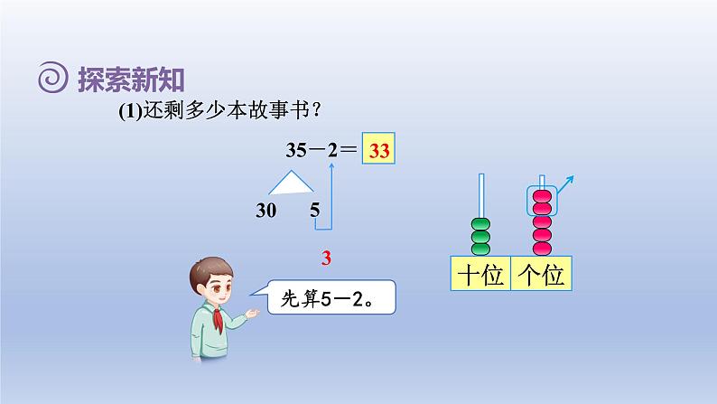 2024一年级数学下册第6单元100以内的加法和减法一4两位数减一位数不退位整十数课件（人教版）第4页