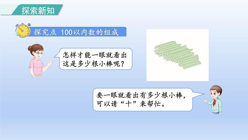 2024一年级数学下册第4单元100以内数的认识2100以内数的组成课件（人教版）第3页