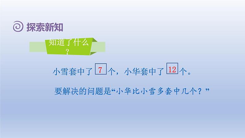 2024一年级数学下册第2单元20以内的退位减法6求一个数比另一个数多或少几的实际问题课件（人教版）04