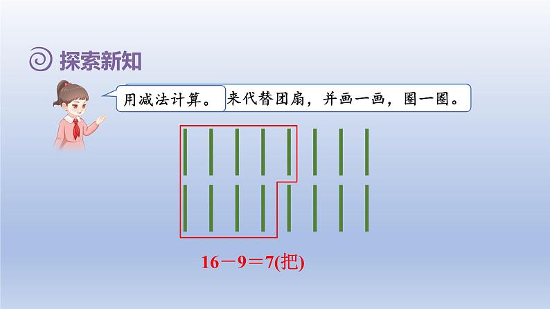 2024一年级数学下册第2单元20以内的退位减法5解决有多余条件的实际问题课件（人教版）第6页