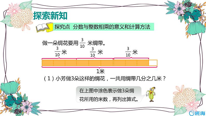 【同步备课】第二单元 第二课时 分数与整数相乘 课件 六年级数学上册（苏教版）第6页