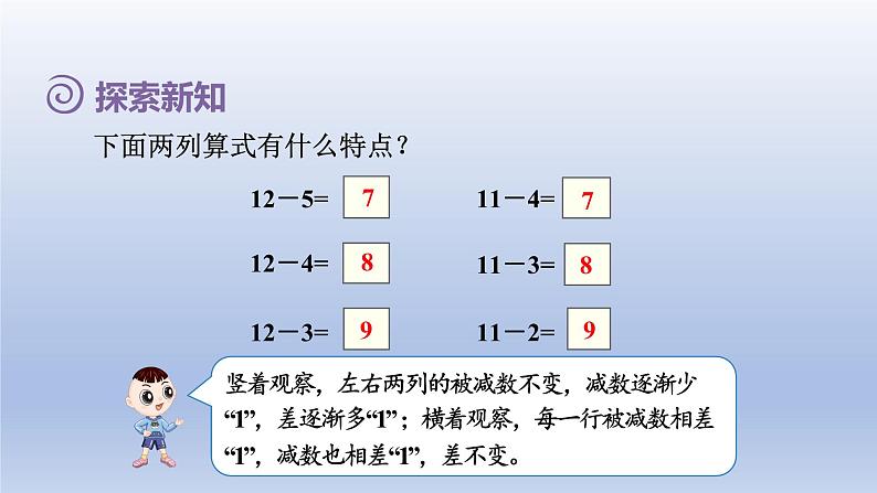 2024一年级数学下册第2单元20以内的退位减法4十几减5432课件（人教版）06