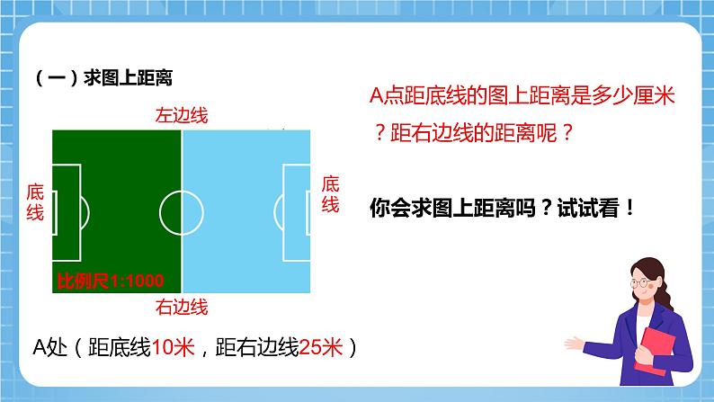 青岛版数学五年级下册第六单元信息窗3《求图上距离》课件06