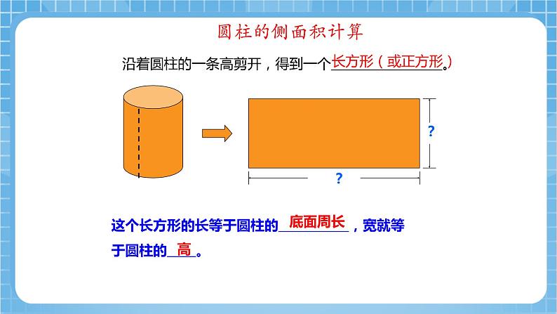 苏教版数学六年级下册2.2《圆柱的侧面积》课件+教案+分层作业+学习任务单08