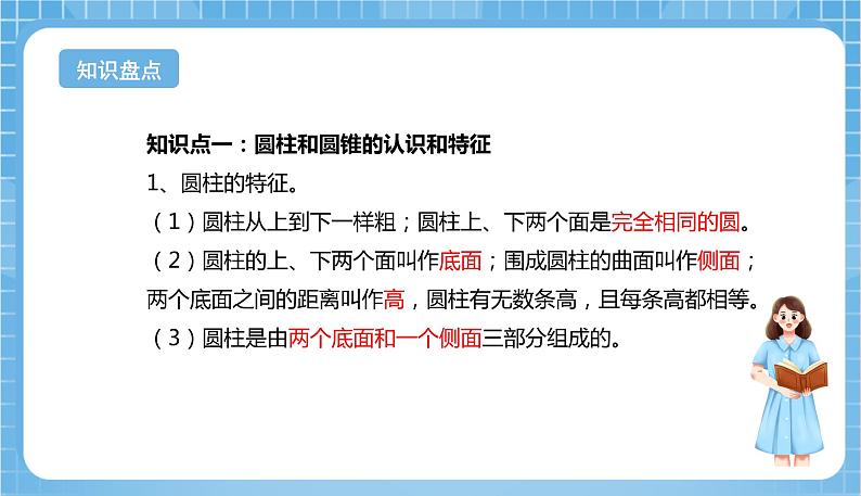 苏教版数学六年级下册第二单元《圆柱和圆锥》复习课件+单元解读+知识清单+单元测试03