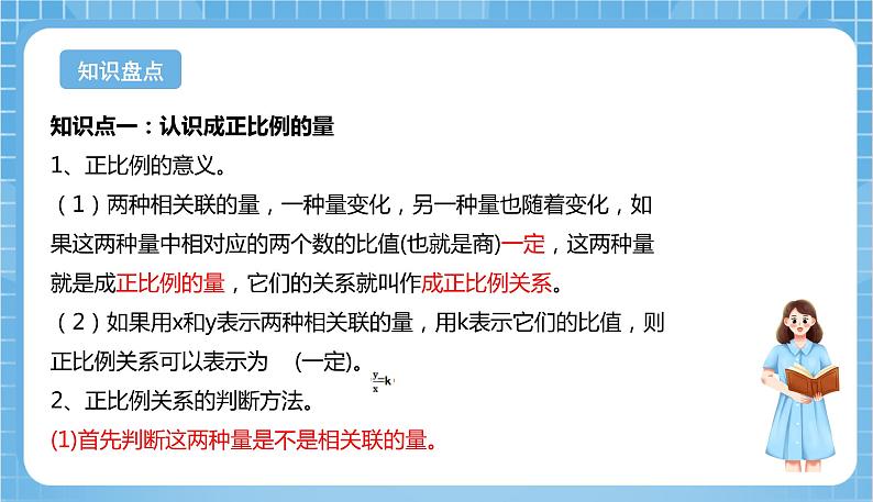 苏教版数学六年级下册第六单元《正比例和反比例》复习课件+单元解读+知识清单+单元测试03