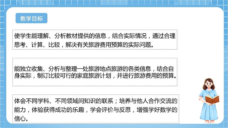 苏教版数学六年级下册7.4.1《制订旅游计划》课件+教案+分层作业+学习任务单02