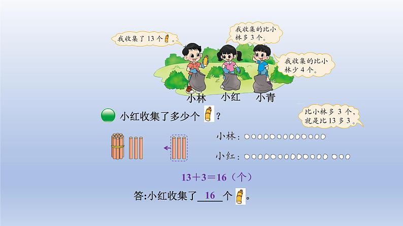 2024一年级数学下册第5单元加与减二6回收废品课件（北师大版）第5页