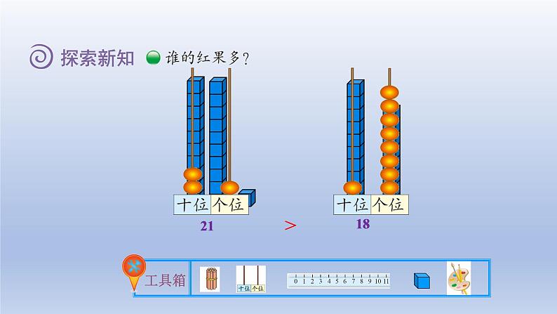 2024一年级数学下册第3单元生活中的数4谁的红果多课件（北师大版）第5页