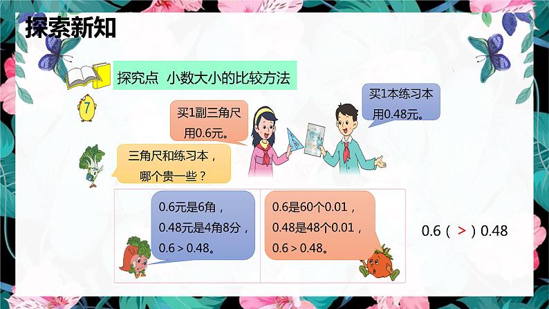 【同步备课】第三单元 第四课第时课时 小数大小的比较（课件） 五年级数学上册（苏教版）06