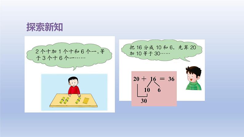 2024一年级数学下册第5单元100以内的加法和减法一3两位数加整十数课件（冀教版）第6页