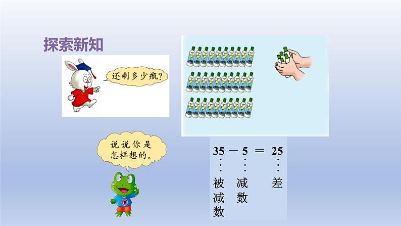 2024一年级数学下册第5单元100以内的加法和减法一1整十数加一位数和相应的减法课件（冀教版）第5页