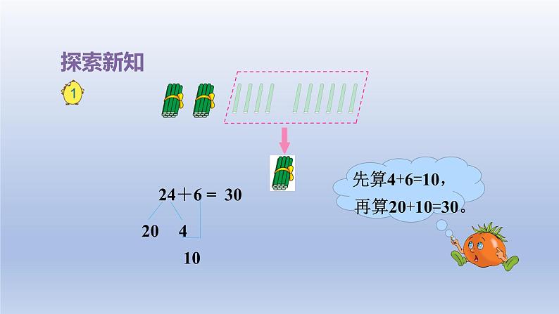 2024一年级数学下册第6单元100以内的加法和减法二1两位数加一位数进位课件（苏教版）第6页