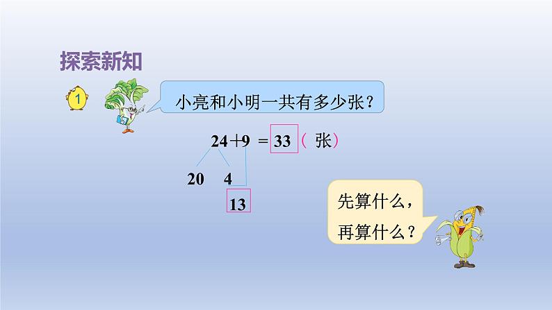 2024一年级数学下册第6单元100以内的加法和减法二1两位数加一位数进位课件（苏教版）第8页