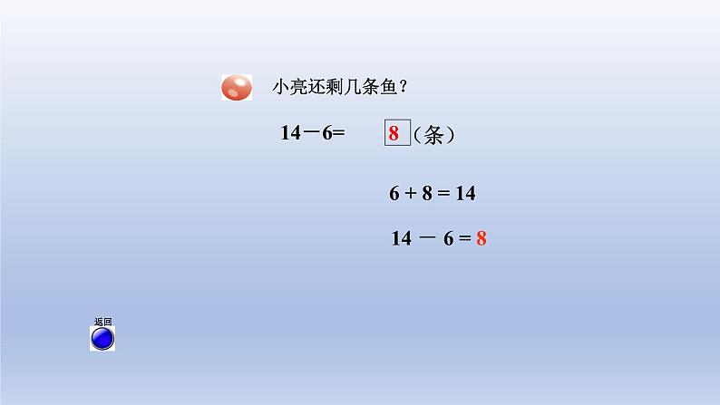 2024一年级数学下册一逛公园--20以内的退位减法第3课时十几减65432的退位减法课件（青岛版六三制）第4页