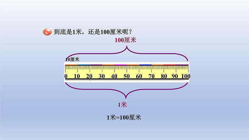 2024一年级数学下册八阿福的新衣--厘米米的认识第2课时米的认识课件（青岛版六三制）第4页