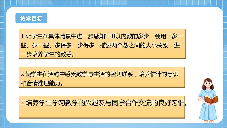 苏教版数学一年级下册3.6《多一些、少一些、多得多、少得多》课件+教案+分层练习+任务清单02