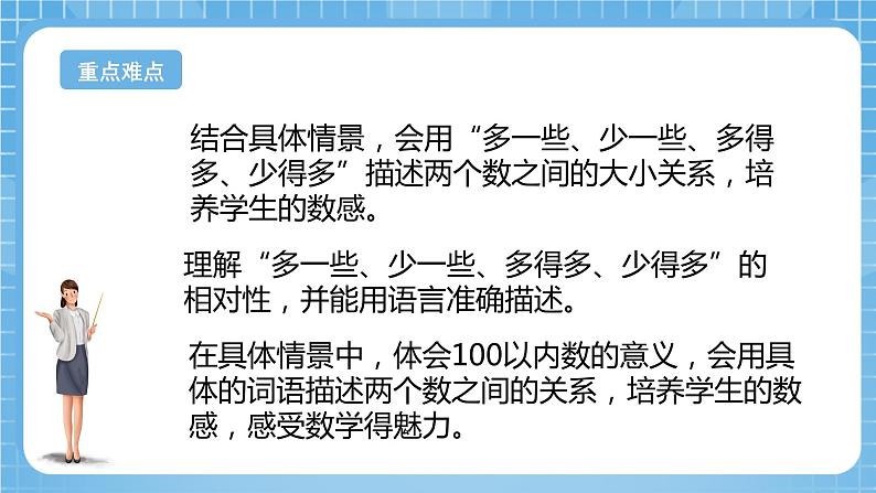 苏教版数学一年级下册3.6《多一些、少一些、多得多、少得多》课件+教案+分层练习+任务清单03