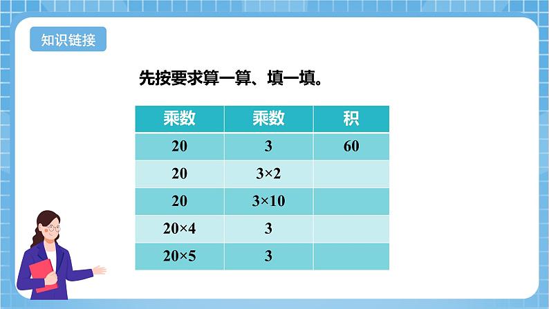 苏教版数学四年级下册3.3《积的变化规律》课件+教案+分层作业+学习任务单08