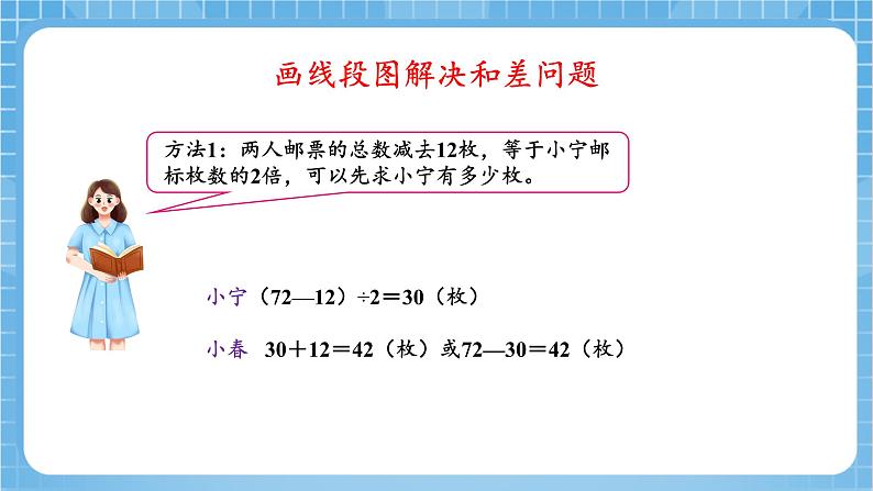 苏教版数学四年级下册5.1《画线段图解决问题》课件+教案+分层作业+学习任务单08