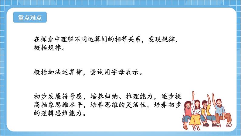 苏教版数学四年级下册6.1《加法运算定律》课件+教案+分层作业+学习任务单03