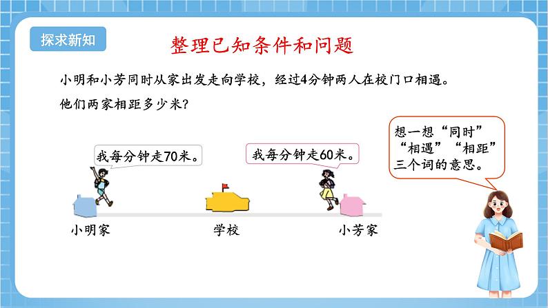 苏教版数学四年级下册6.4《相遇问题》课件+教案+分层作业+学习任务单06