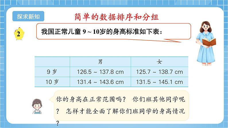 苏教版数学三年级下册9.2《简单的数据排序和分组》课件+教案+分层练习+任务清单05