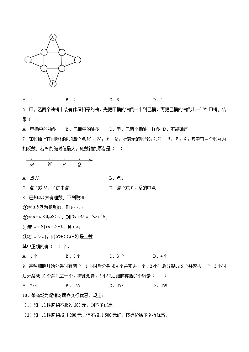 沪教版六年级数学下册期中期末满分冲刺专题02有理数(难点)(原卷版+解析)第2页