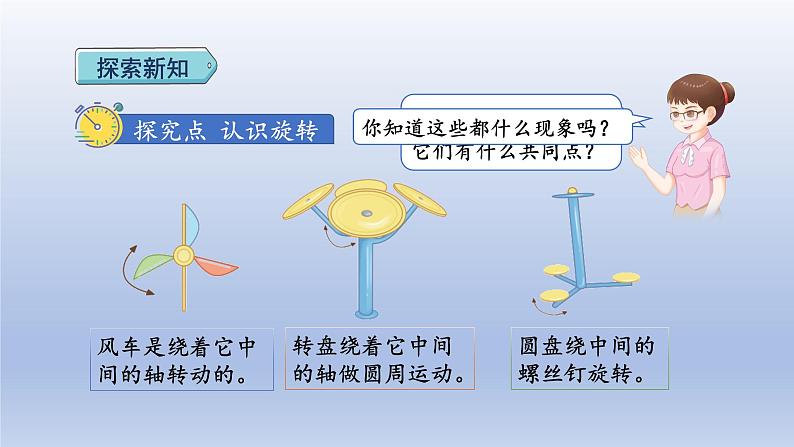 2024二年级数学下册3图形的运动一3认识旋转现象课件（人教版）第3页