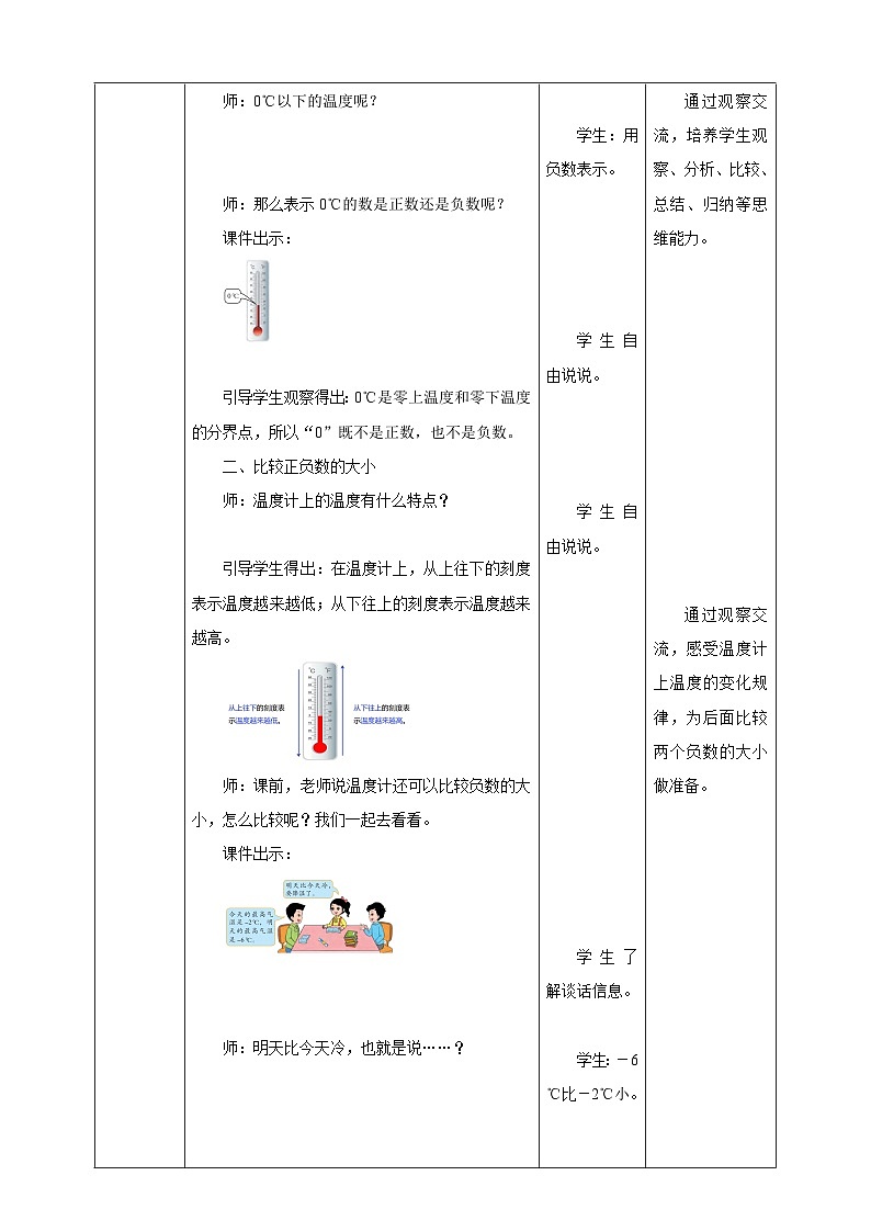 【核心素养】北京版数学四下6.3《负数的大小比较》课件+教案+分层作业03