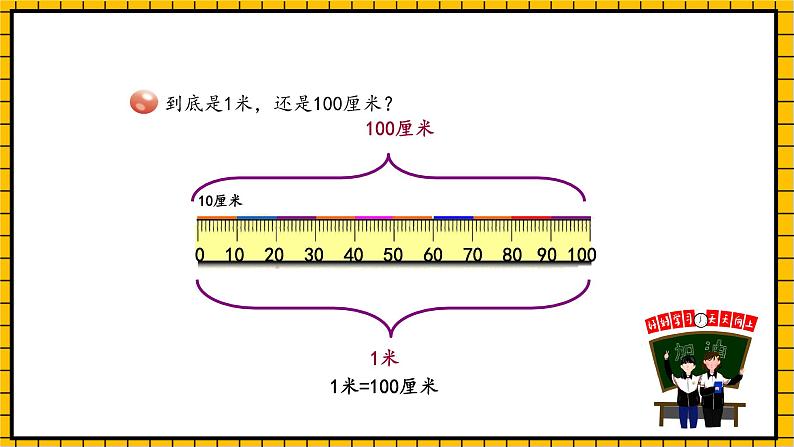 青岛版数学一年级下册8.1《厘米、米的认识》课件05