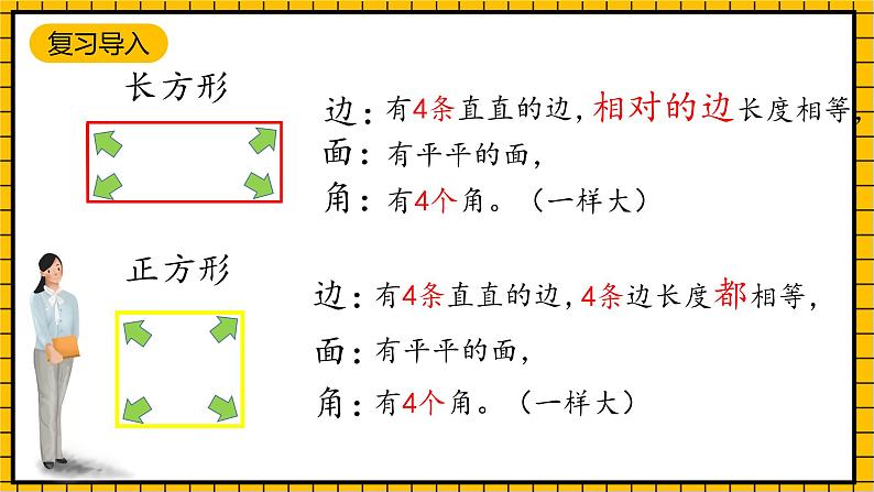 青岛版数学一年级下册10.1《认识平面图形》课件第2页