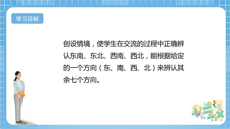 【核心素养】北京版数学三下8.1《认识方向》 课件+教案+分层练习+素材02