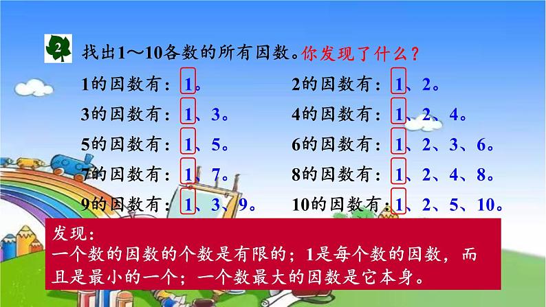 冀教版数学四年级上册 五 倍数和因数-4.因数课件06
