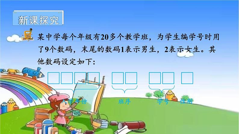 冀教版数学四年级上册 六 认识更大的数-综合与实践 编学籍号课件第3页