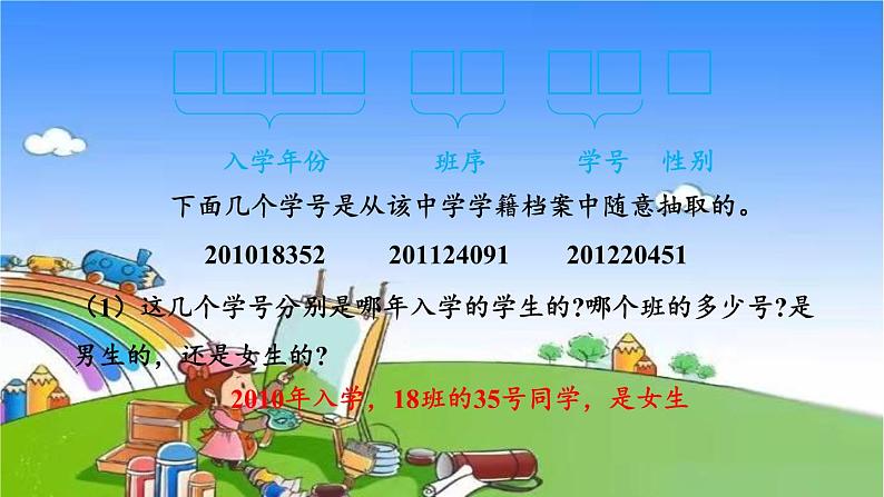 冀教版数学四年级上册 六 认识更大的数-综合与实践 编学籍号课件第4页