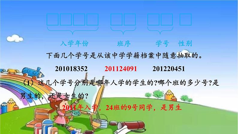 冀教版数学四年级上册 六 认识更大的数-综合与实践 编学籍号课件第5页