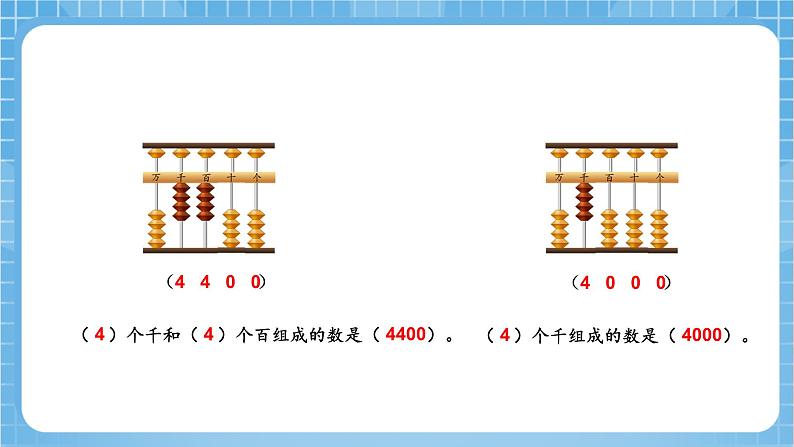 苏教版数学二年级下册4.5《认识万以内的数（中间有0）》课件+教案+分层作业+学习任务单07