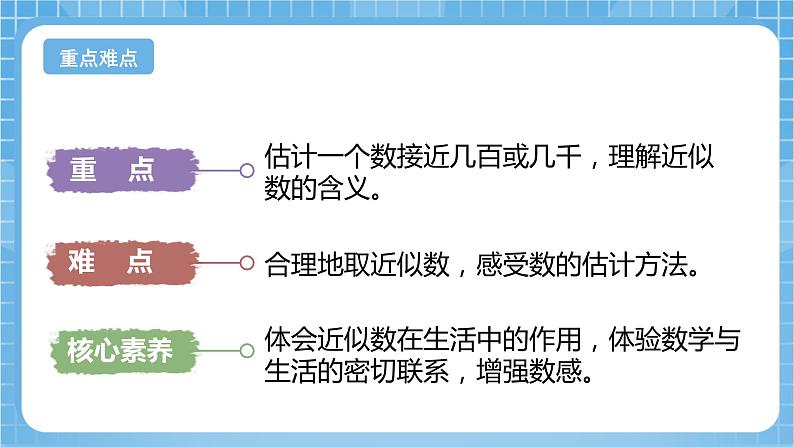 苏教版数学二年级下册4.7《近似数》课件+教案+分层作业+学习任务单03