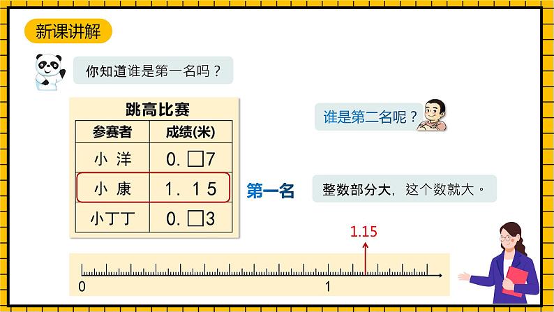 沪教版四年级数学下册2.3《小数的大小比较》（教学课件）05