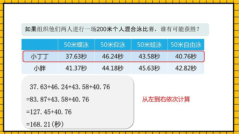 沪教版四年级数学下册2.8.2《小数加减法的应用-加法运算定律》（教学课件）06